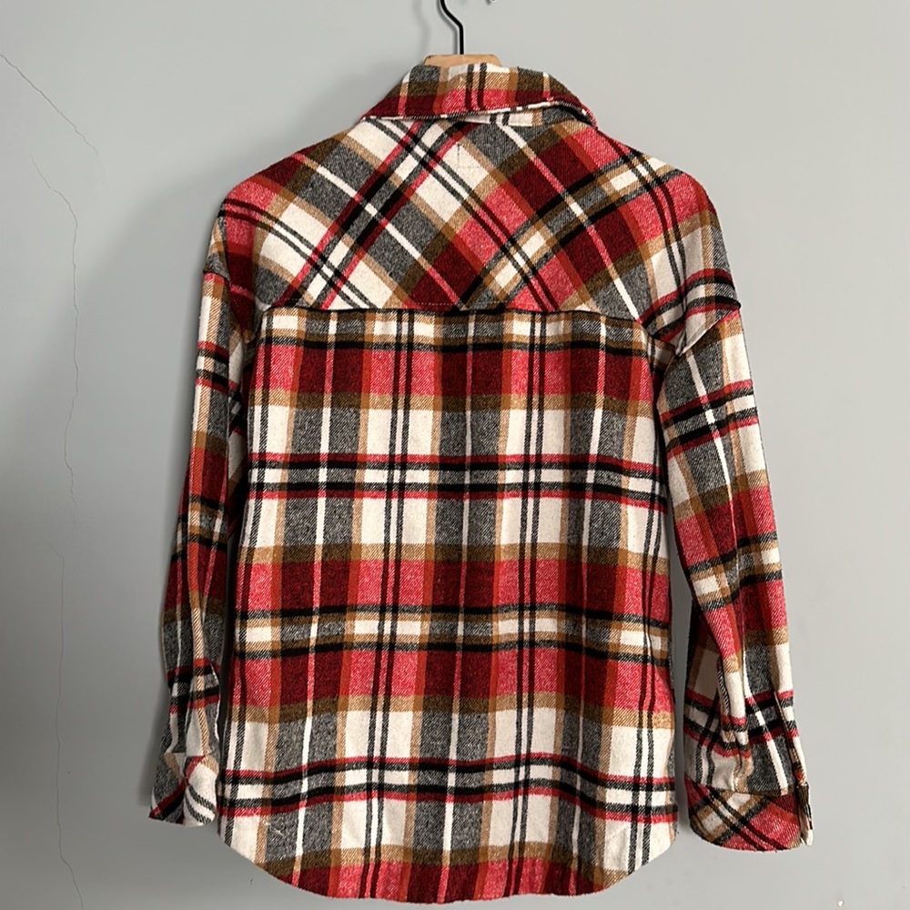 CI SONO Plain Red Black and Tan Women’s Shirt Size S - Picture 7 of 8